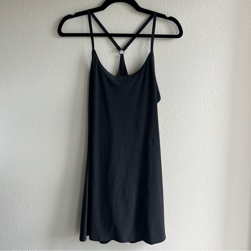 outdoor voices • workout exercise dress • black • small